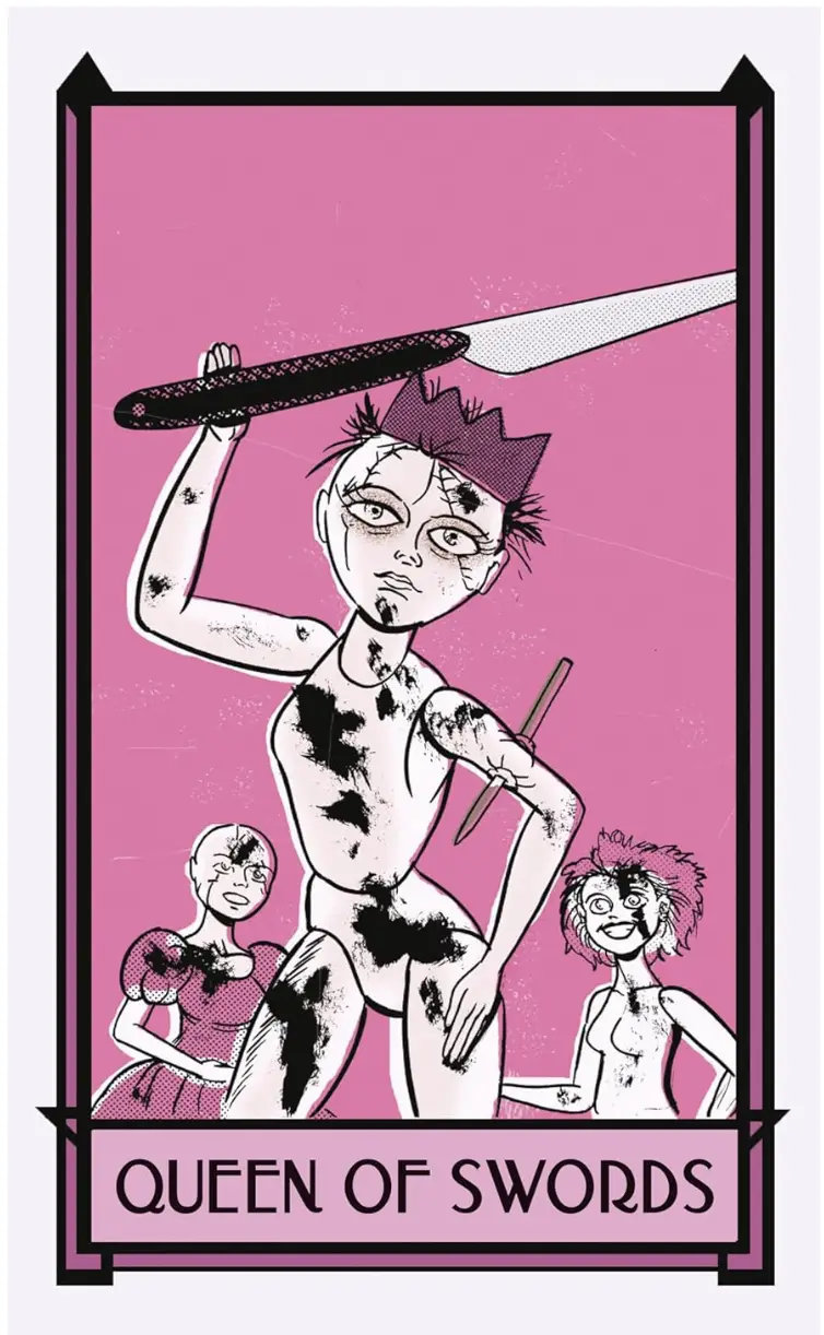 The Queen of Swords card